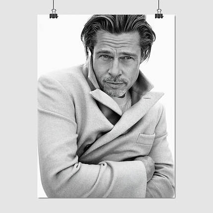 Плакат "Бред Пітт, Brad Pitt", 60×45см, фото 1
