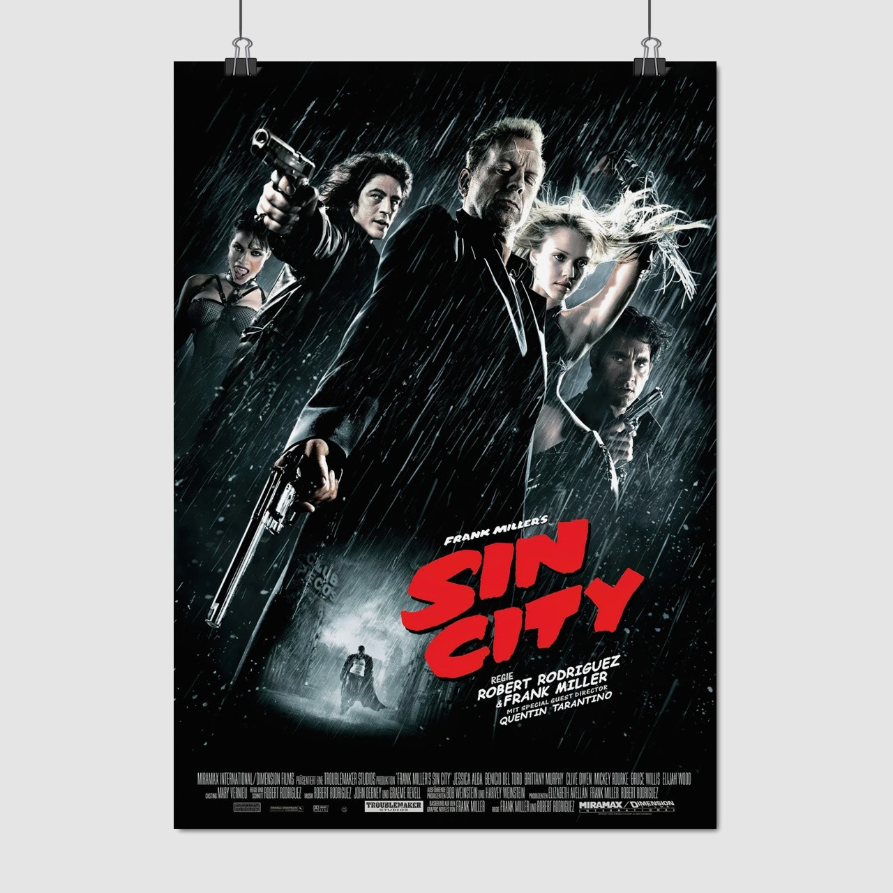 Плакат "Місто гріхів, Sin City (2005)", 60×43см