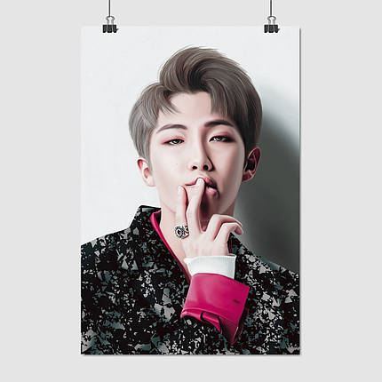 Плакат "БТС, Кім Намджун, Реп Монстр, Bangtan Boys, BTS, Kim Nam-joon, RM", 60×40см, фото 1