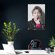 Плакат "БТС, Кім Намджун, Реп Монстр, Bangtan Boys, BTS, Kim Nam-joon, RM", 60×40см, фото 4