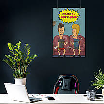 Плакат "Бівис і Батхед, Beavis and Butthead", 60×40см, фото 3