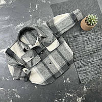 Сорочка дитяча в клітинку BEWARM gray