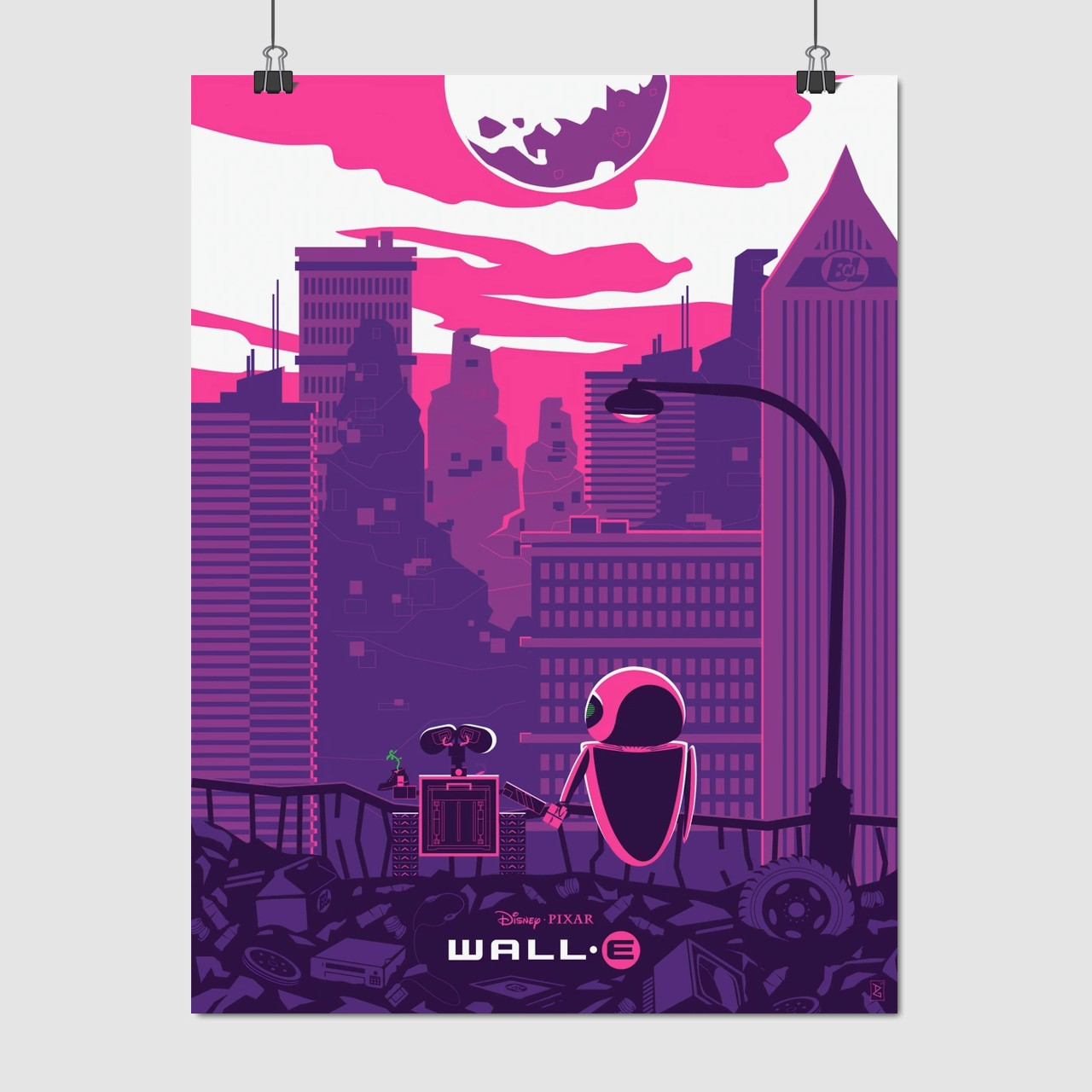 Плакат "Робот ВОЛЛ·І, WALL·E (2008)", 60×45см