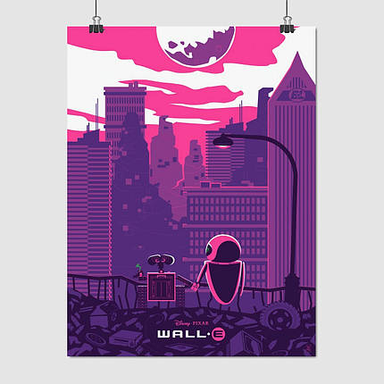 Плакат "Робот ВОЛЛ·І, WALL·E (2008)", 60×45см, фото 1