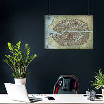 Плакат "Карта міста Невервінтер із назвами районів, Dungeon and Dragons, Neverwinter", 42×60см, фото 3