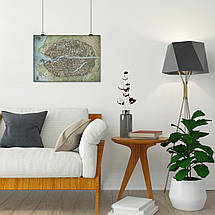 Плакат "Карта міста Невервінтер із назвами районів, Dungeon and Dragons, Neverwinter", 42×60см, фото 4