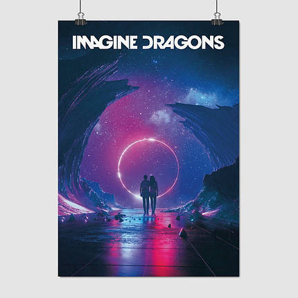 Плакат "Imagine Dragons", 60×43см, фото 1