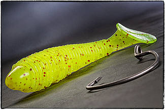 Силікон KEITECH SWING IMPACT FAT 2.8" (8 шт/уп) pal#01S Chartrese Red Flake