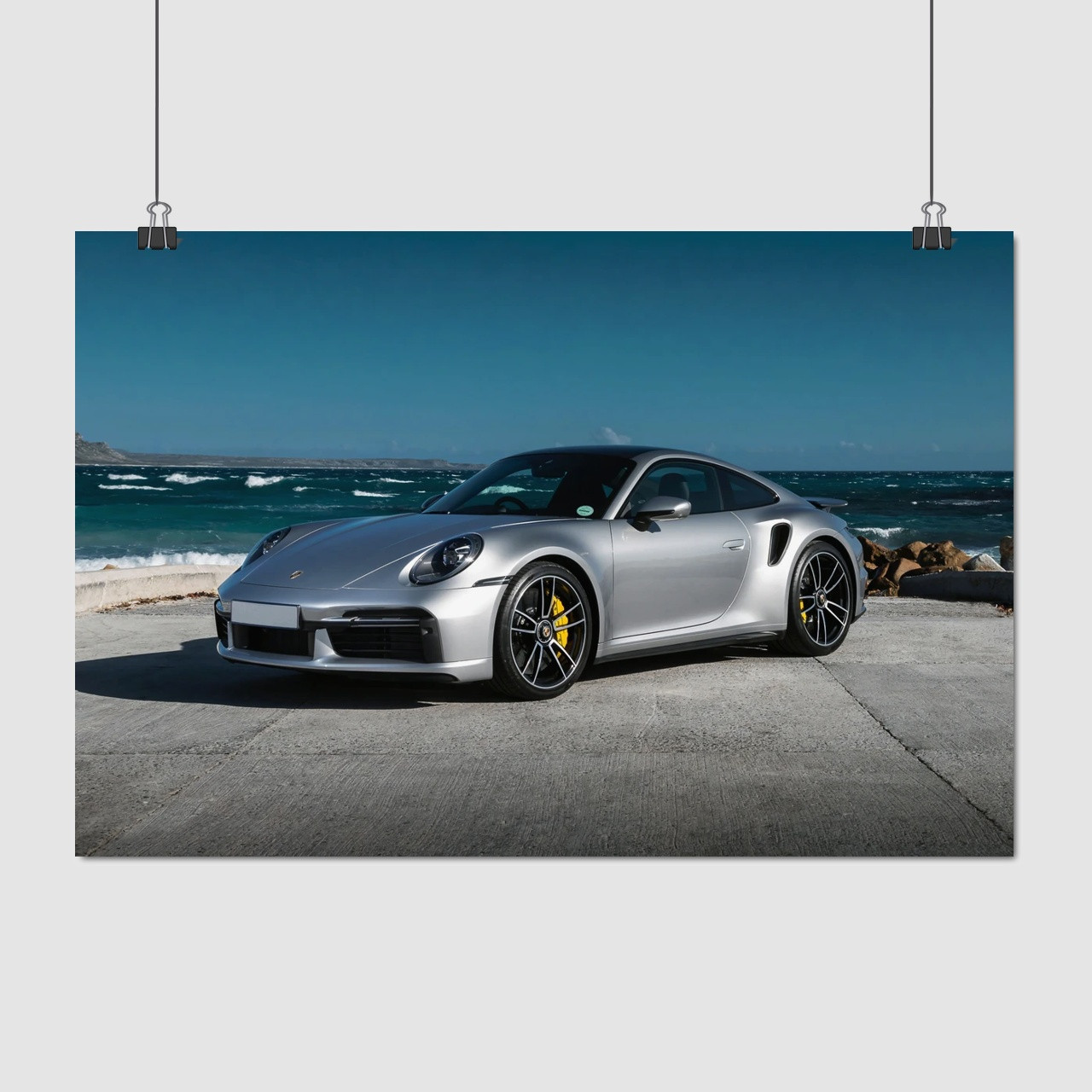 Плакат "Порш 911 Турбо, Porsche 911 Turbo S", 40×60см