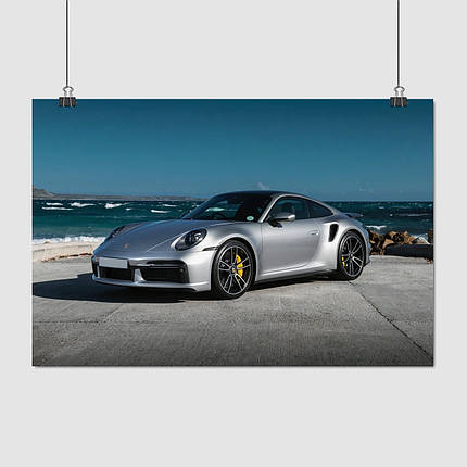 Плакат "Порш 911 Турбо, Porsche 911 Turbo S", 40×60см, фото 1