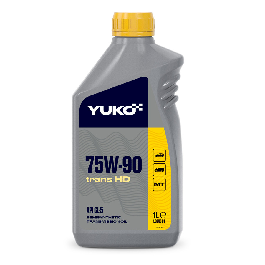 Олива трансмісійна YUKO TRANS HD 75W-90 кан. 1л