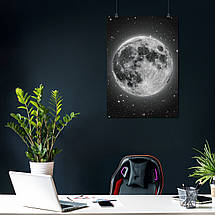Плакат "Місяць та зірки, Moon", 60×43см, фото 3