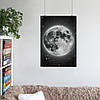 Плакат "Місяць та зірки, Moon", 60×43см, фото 6