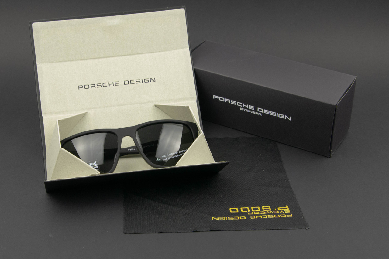 Окуляри чоловічі сонцезахисні Porsche Design поляризаційні (арт. P6584) чорний матовий