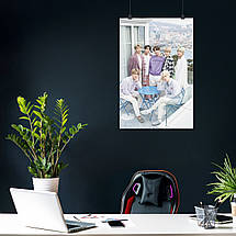 Плакат "БТС, групове фото, Bangtan Boys, BTS", 60×40см, фото 4