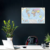 Плакат "Політична карта світу (українською)", 41×60см, фото 3