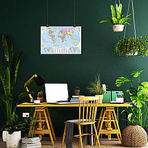 Плакат "Політична карта світу (українською)", 41×60см, фото 5