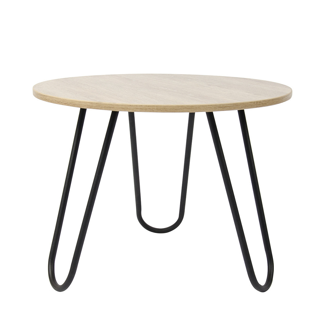 Журнальний стіл "Радде" Дуб Античний (круглий) 600*454 мм, фото 1