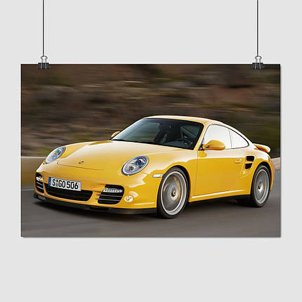 Плакат "Порш 911 Турбо, Porsche 911 Turbo S", 40×60см, фото 1