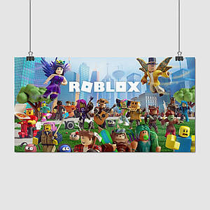 Плакат "Роблокс, Roblox", 31×60см