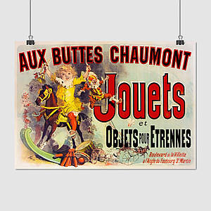 Плакат "Друзі, Aux Buttes Chaumont, Friends", 42×60см