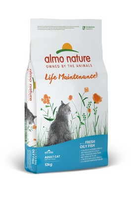 Сухий корм для дорослих кішок Almo Nature (Альмо Натюр) Holistic із жирною рибою 12 кг