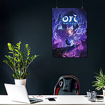 Плакат "Орі та Мандрівні вогні, Ori and the Will of the Wisps", 60×43см, фото 3