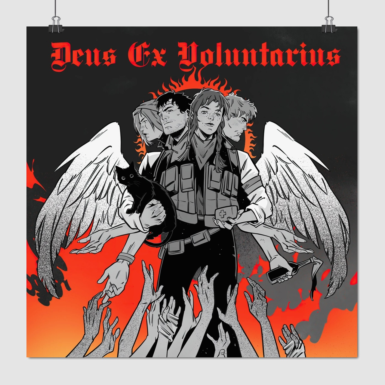 Плакат "Волонтери, Новий Український Пантеон", 60×60см