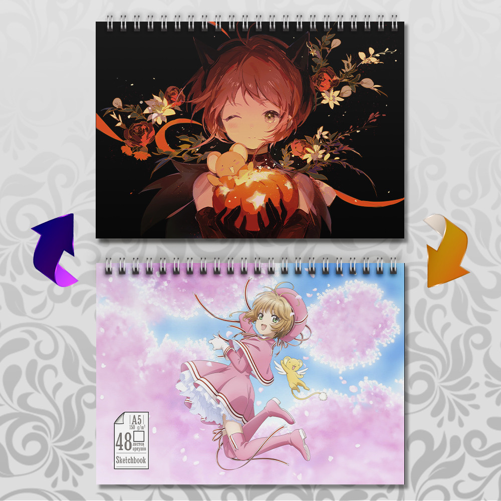 Скетчбук А5 48 л. 150 гр.м² Cardcaptor Sakura / Ловець карт Сакура
