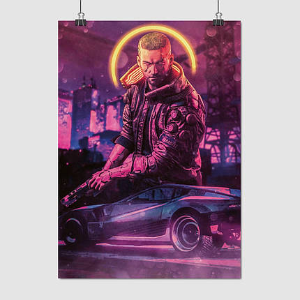 Плакат "Кіберпанк 2077, Cyberpunk 2077", 60×43см, фото 1