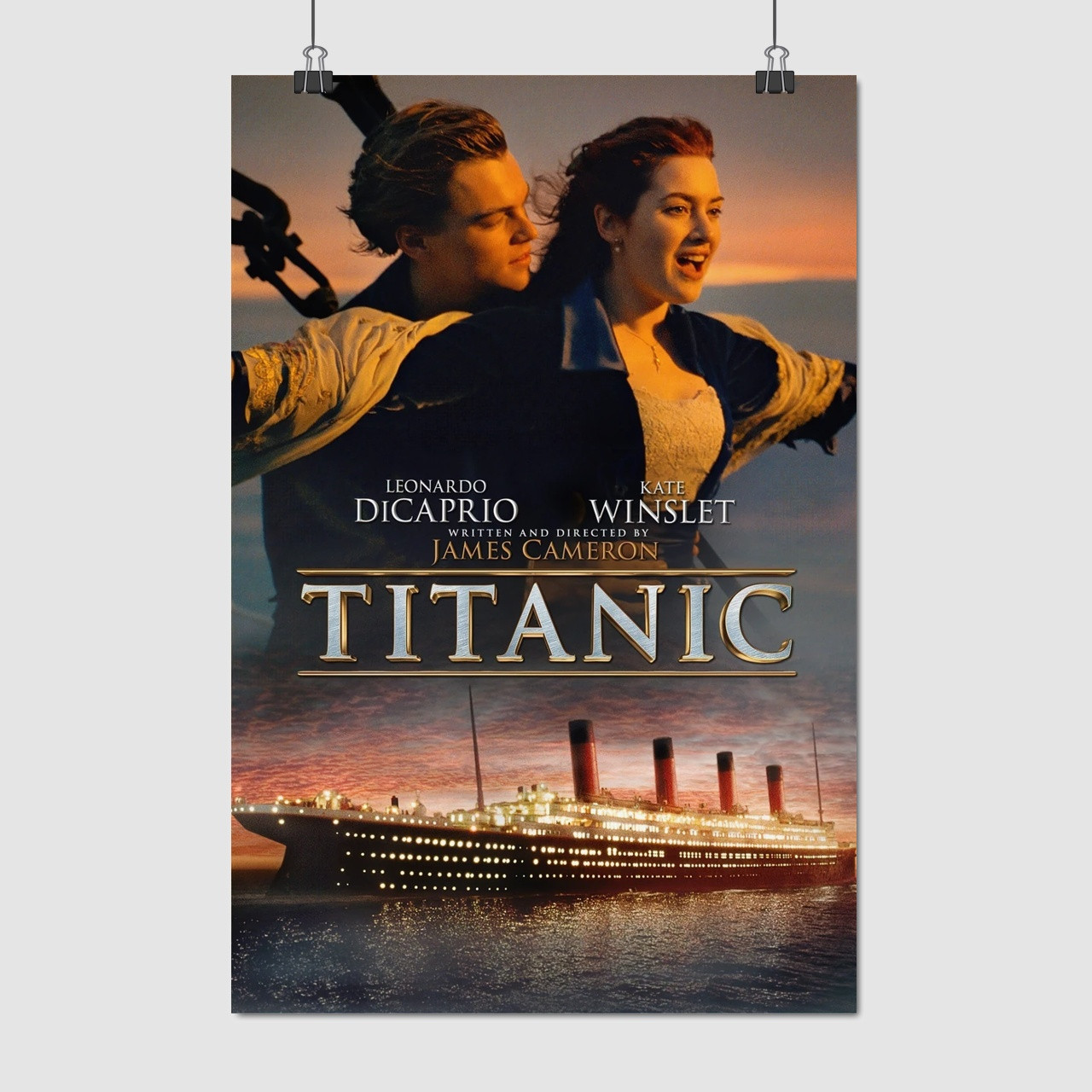 Плакат "Титанік, Titanic (1997)", 60×40см