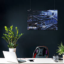 Плакат "Ефект маси, Нормандія влітає у Цитадель, Mass Effect, Normandy", 40×60см, фото 3
