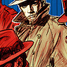 Плакат "Самурай, Ален Делон, Le Samouraï (1967)", 60×40см, фото 2