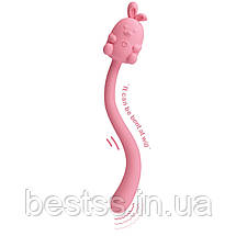 Універсальний гнучкий вібратор у формі милого кролика з 7 режимами вібрації Pretty Love Cute Bunny Pink, фото 3