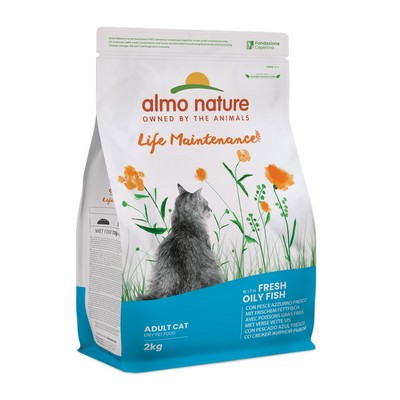 Сухий корм для дорослих кішок Almo Nature (Альмо Натюр) Holistic з жирною рибою 2 кг