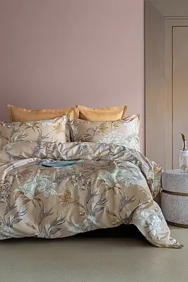 Постільна Білизна Issimo Home Digital Satin Botanist двоспальний євро 200х220см