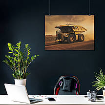Плакат "Кар'єрний самоскид, Caterpillar Cat-793F", 43×60см, фото 3