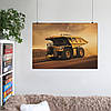 Плакат "Кар'єрний самоскид, Caterpillar Cat-793F", 43×60см, фото 6