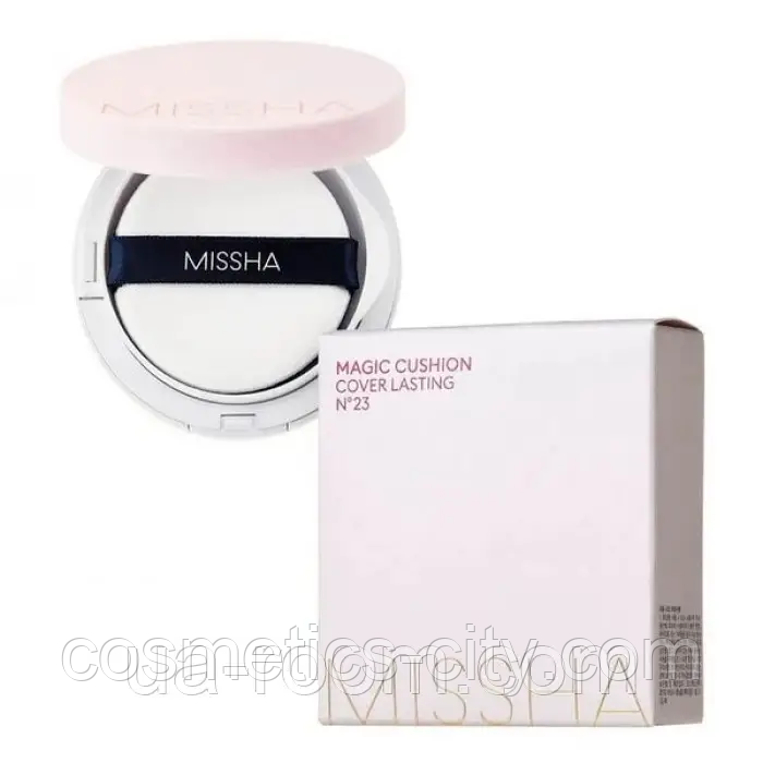 Тональный кушон Missha M Magic Cushion Cover Lasting SPF50+/PA+++ (№ 23)