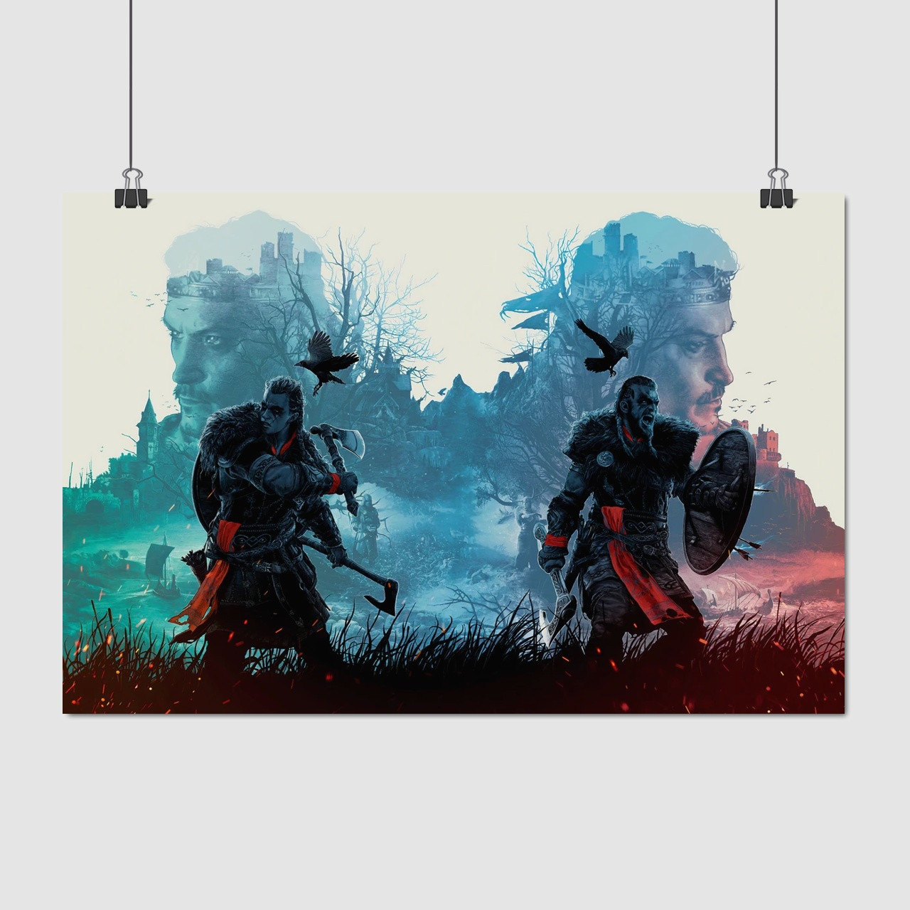 Плакат "Кредо асасіна, Вальгалла, Assassin's Creed, Valhalla", 41×60см