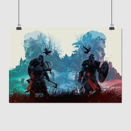 Плакат "Кредо асасіна, Вальгалла, Assassin's Creed, Valhalla", 41×60см, фото 1