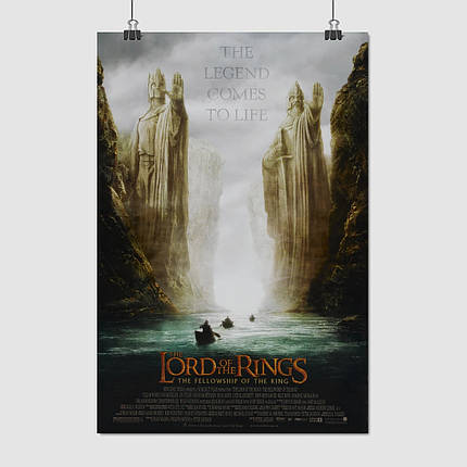 Плакат "Володар перснів: Братерство персня, Lord of the Rings: Fellowship of the Ring", 60×41см, фото 1