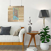 Плакат "Карта міста Waterdeep із примітками, Dungeon and Dragons", 60×60см, фото 4