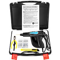 Термостеплер паяльник для пластику гарячий степлер Plastic welding gun 9323 Чорний