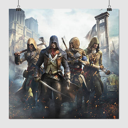 Плакат "Кредо асасіна: Єдність, Assassin's Creed: Unity", 60×60см, фото 1