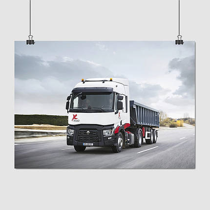 Плакат "Трак Рено, тягач, Renault T X-Road", 43×60см, фото 1