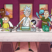Плакат "Рік та Морті, Тайна вечеря, Rick and Morty, The Last Supper", 40×60см, фото 3