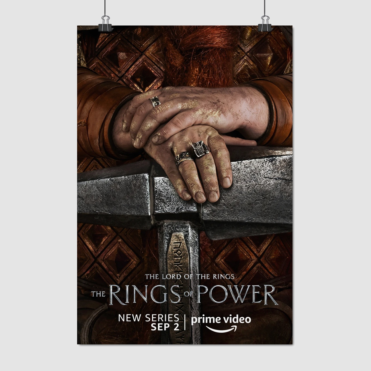 Плакат "Володар перснів: Персні влади, Rings of Power", 60×41см