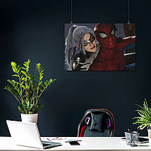 Плакат "Людина-павук і Чорна кішка, Феліція Харді, Spider-Man, Black Cat", 40×60см, фото 4