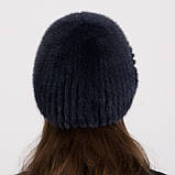Жіноча хутряна шапка з хутра норки "Лобик", фото 4